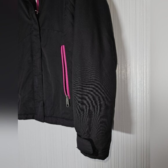 Natural Reflections Women's Hooded Black Winter Insulated Jacket,  Sz S - Picture 3 of 16